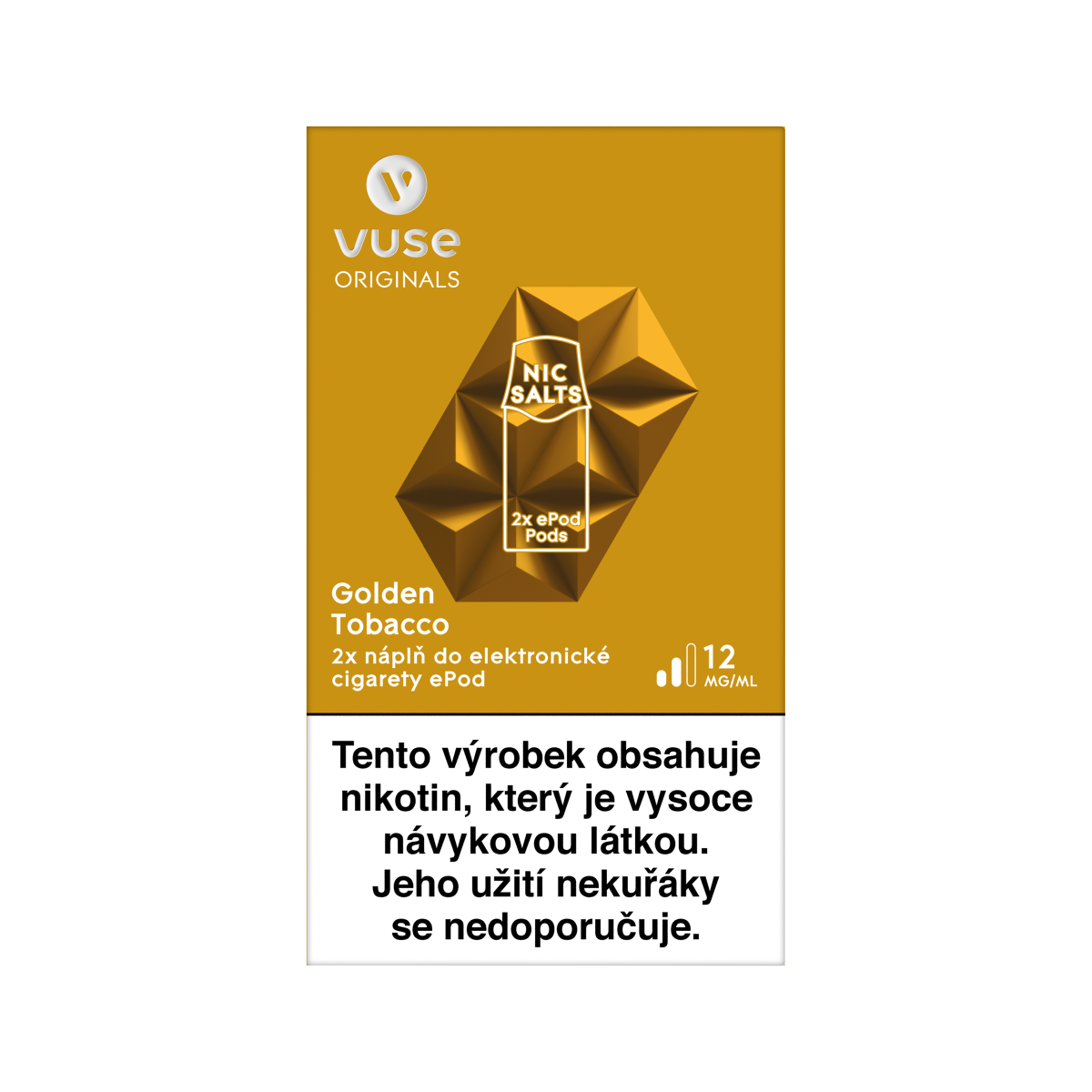 Vuse ePod Golden Tobacco 12 mg Vuse ePod Golden Tobacco 12 mg