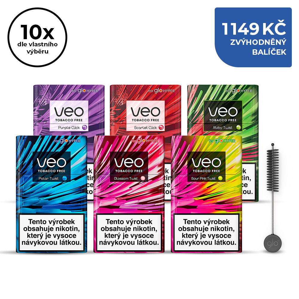 veo™ balíček s čisticím kartáčkem