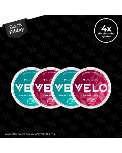 VELO startovací balíček 4x4mg Black Friday