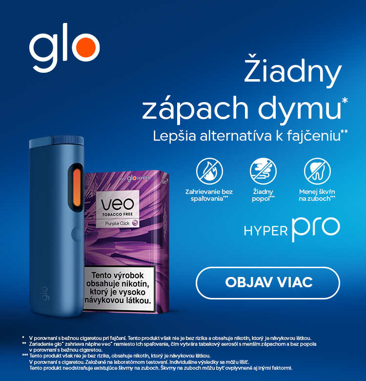 Bannerový obrázok: glo™ – Žiadny zápach dymu. Lepšia alternatíva k fajčeniu.