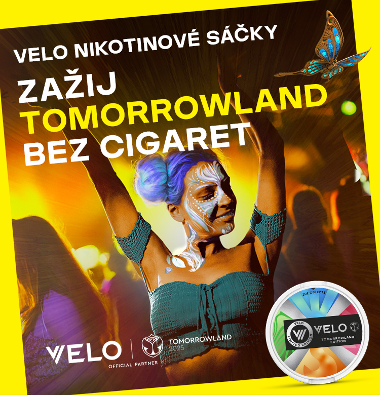 Bannerový obrázek: VELO – Zažij Tomorrowland bez cigaret